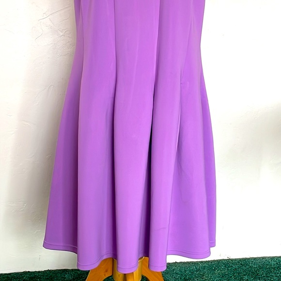 Spense Women Purple Sleeveless Polyester Blend Side Zipper NWT Dress Size 16W - Picture 3 of 15
